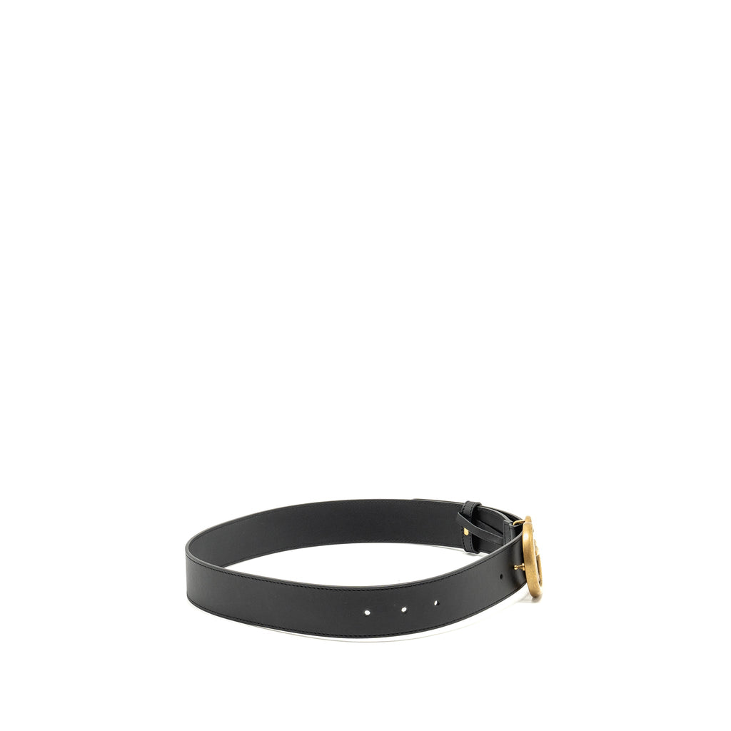 Gucci Size 85 4cm Wide GG Marmont Leather Belt GHW