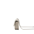 Saint Laurent/YSL Sunset Bag Crocodile embossed White SHW