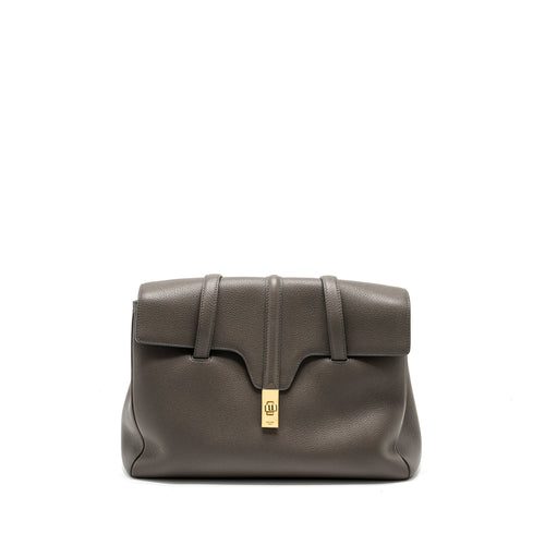 Celine Medium Soft 16 Bag Grained Calfskin grey