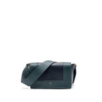 Celine frame bag calfskin dark green/ dark blue
