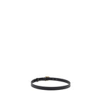 Gucci Size 80 Leather Belt Double G Buckle with Pearl Calfskin Black Brushed GHW