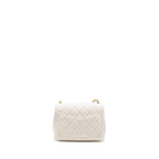 Chanel Pearl Crush Mini Square Lambskin White GHW (microchip)