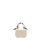 Gucci Bamboo 1947 Mini Top Handle Bag Patent Leather White GHW