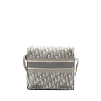 Dior Diorcamp Messenger Bag Oblique Embroidery Light Grey SHW