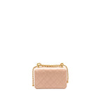 Chanel Gold Crush Mini Flap Bag Calfskin Light Pink GHW (microchip)