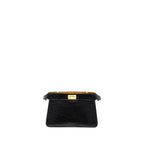 Fendi Peekaboo I See You Bag Lizard Black GHW