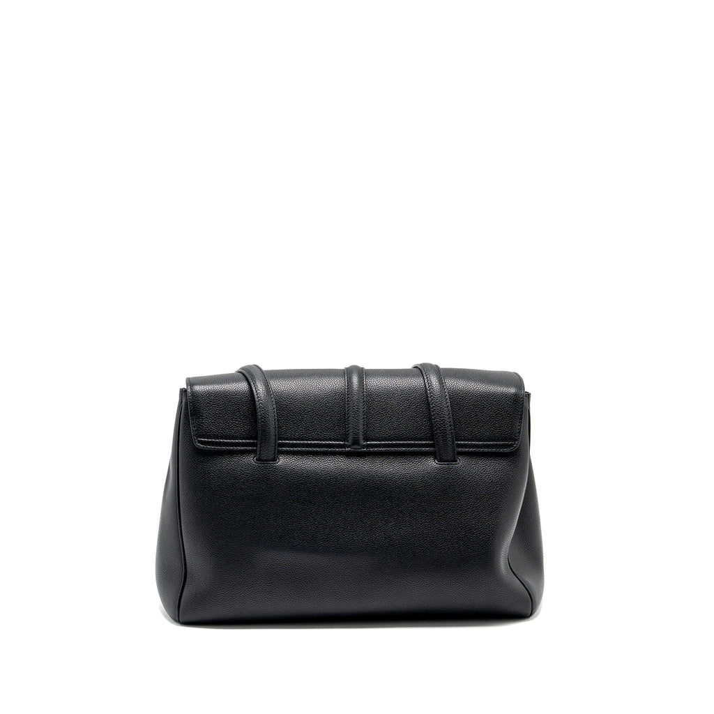 Celine Medium Soft 16 Bag Grained Calfskin Black