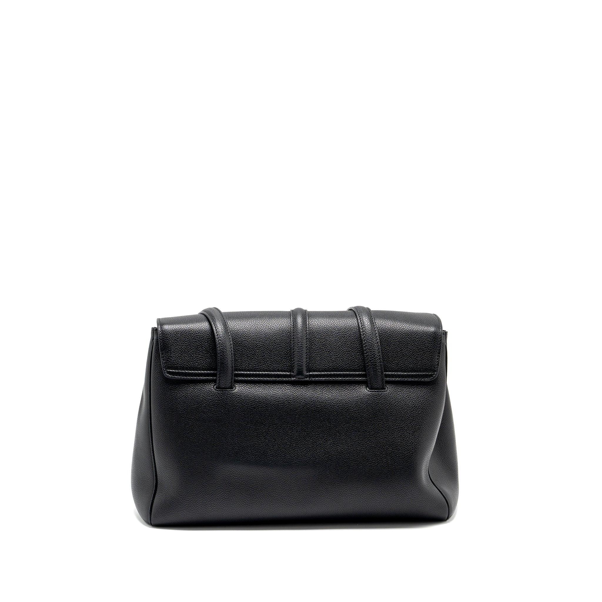 Celine Medium Soft 16 Bag Grained Calfskin Black