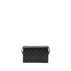 Celine wallet on strap triomphe canvas / leather tan