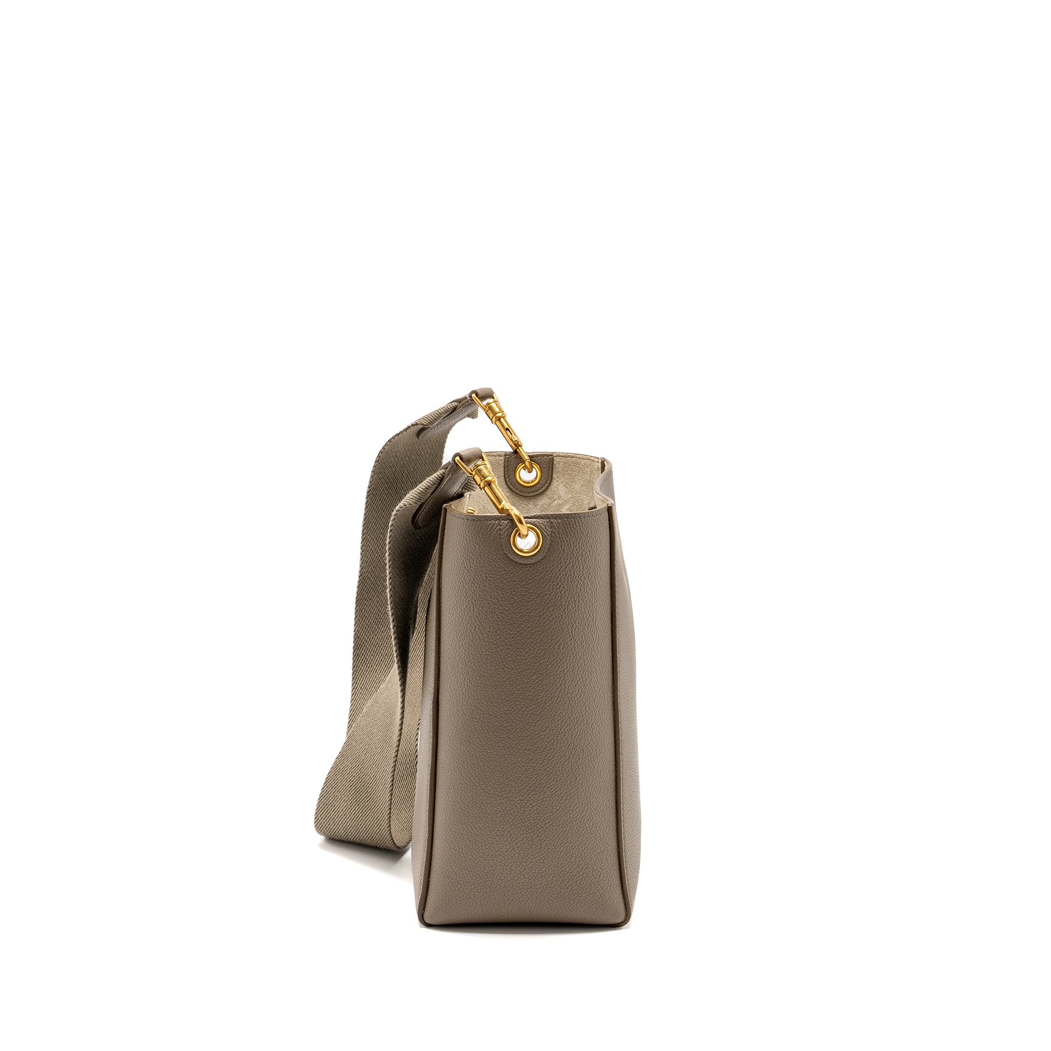 Celine Sangle Bucket Bag Calfskin Grey
