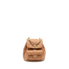 Chanel 24p Mini Duma Backpack Calfskin Caramel LGHW (microchip)