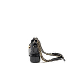 Chanel Small Gabrielle Hobo Bag Calfskin Black Multicolour Hardware