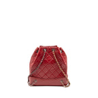 Chanel Small Gabrielle Backpack Calfskin Red Multicolour Hardware