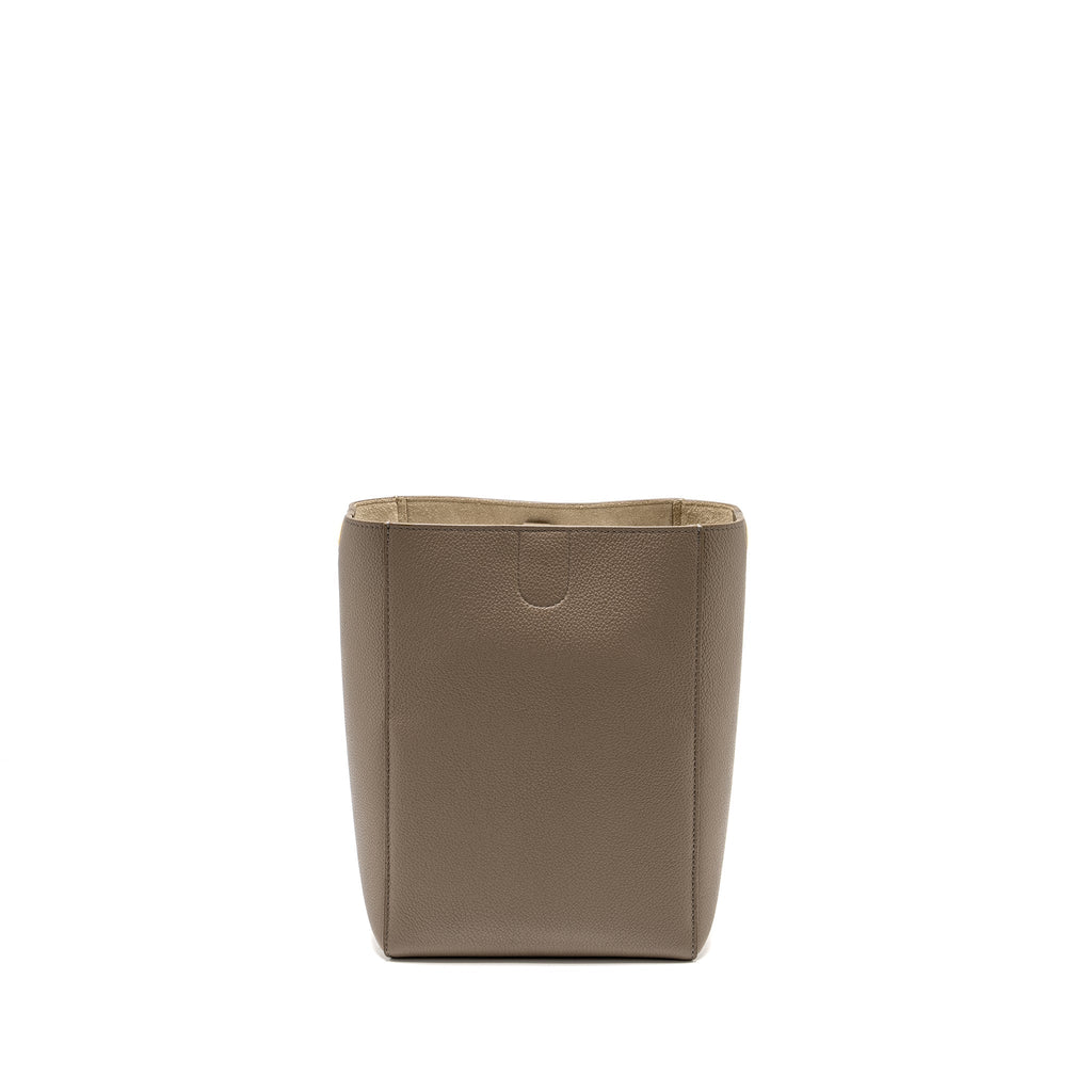 Celine Sangle Bucket Bag Calfskin Grey