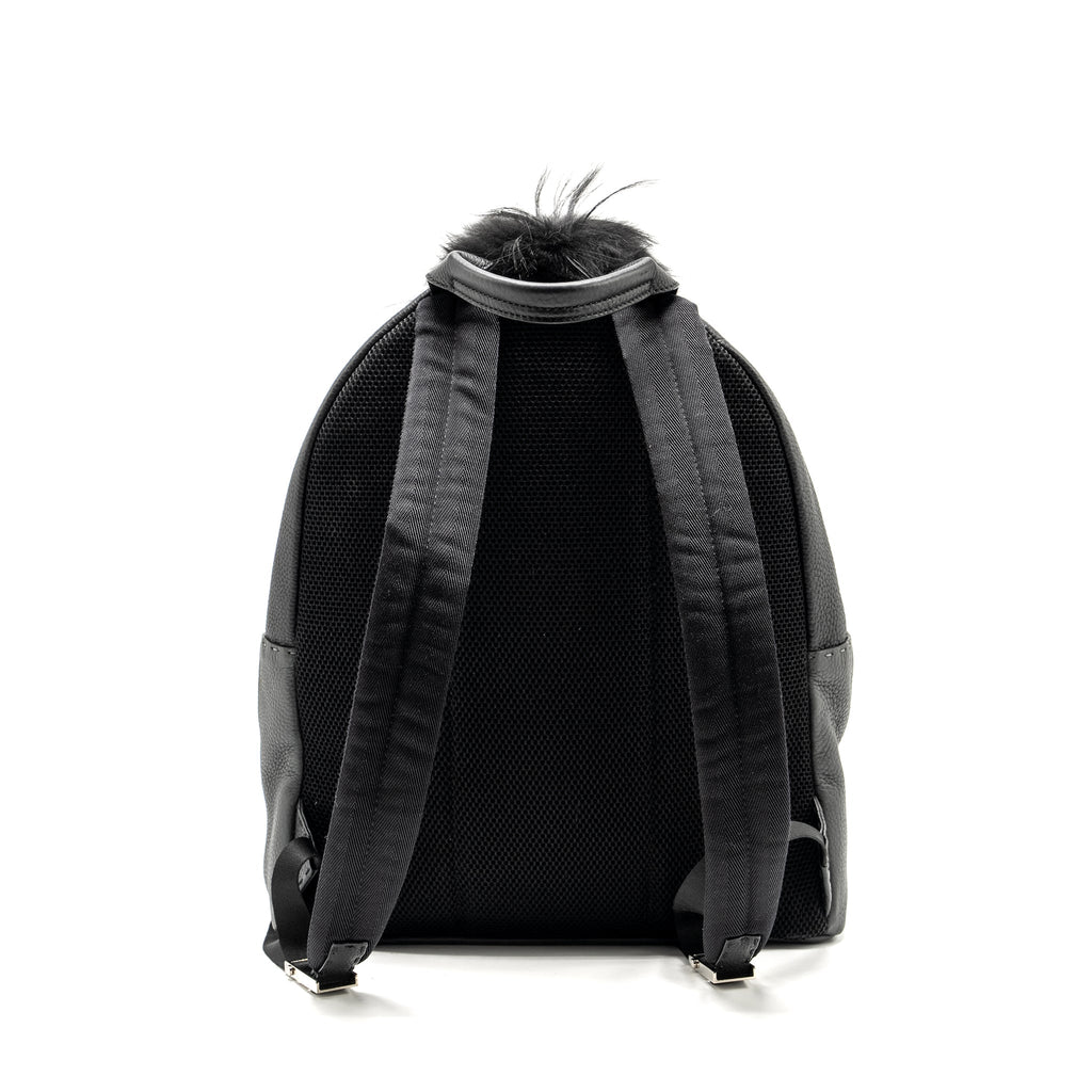 FENDI Large Backpack Calfskin/ Fur/ Crocodile Multicolor SHW