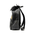 FENDI Large Backpack Calfskin/ Fur/ Crocodile Multicolor SHW