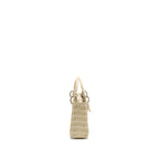 DIOR Mini Lady Dior Himalayan Crocodile White SHW