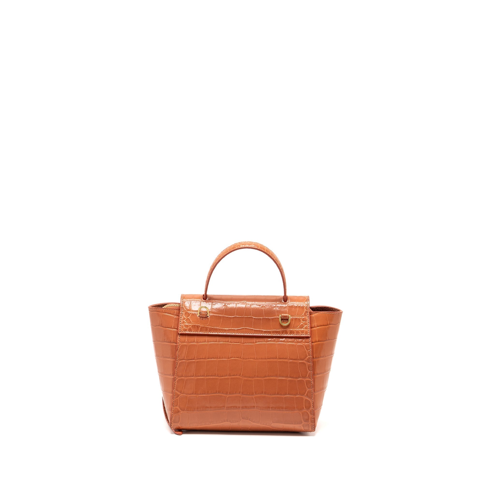 Celine Nano Belt Bag Croc embossed calfskin Lychee pink