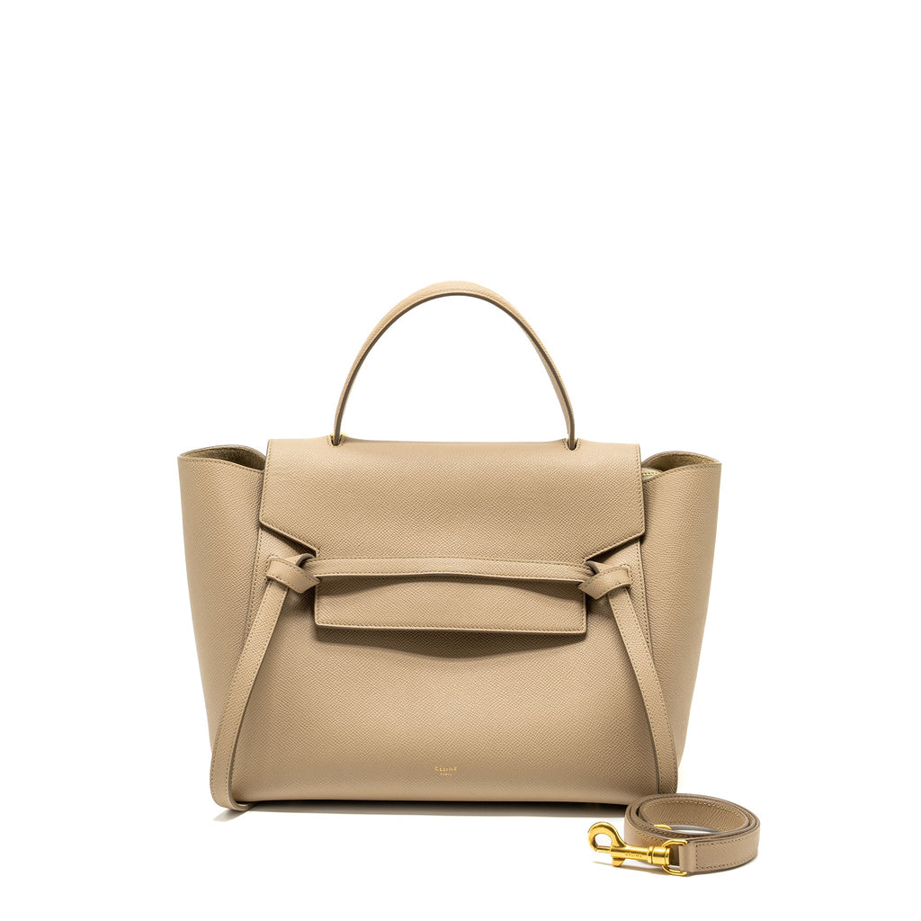 Celine Mini Belt Bag calfskin taupe