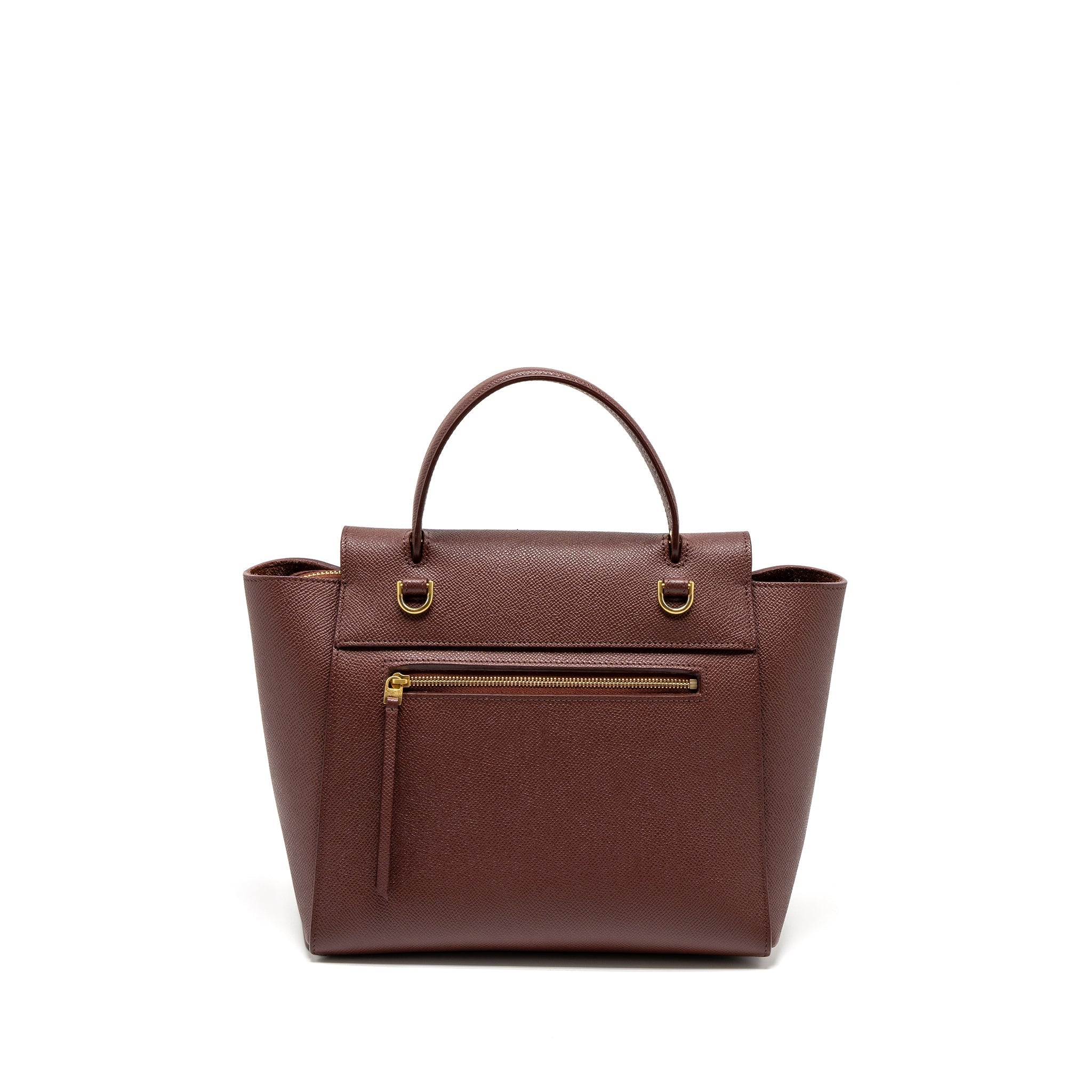 Celine Micro Belt Bag Grained Calfskin Burgundy
