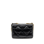Chanel Small 19 Bag Goatskin Black Multicolour Hardware