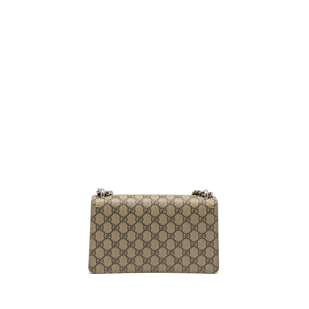 Gucci Dionysus Shoulder Bag GG Supreme Canvas/Suede Beige SHW