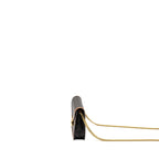 Celine Wallet on Chain Margo Triomphe Canvas/Calfskin Tan