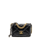 Chanel Small 19 Bag Goatskin Black Multicolour Hardware