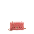Chanel Mini Rectangular Flap Bag Caviar Pink GHW