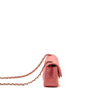 Chanel Mini Rectangular Flap Bag Caviar Pink GHW