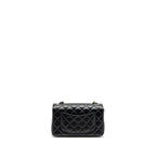 Chanel Mini Rectangular Flap Bag Lambskin Black SHW(microchip)