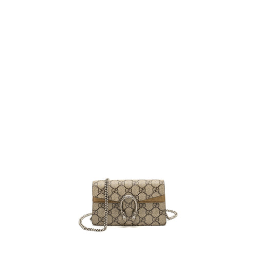 Gucci Super Mini Dionysus Bag GG Supreme Beige SHW