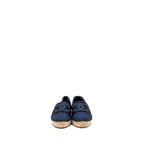 Chanel Size 37 Espadrilles Tweed/Cotton Dark Blue/Black/Multicolour