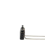 Chanel 25p CC top handle vanity with chain caviar black LGHW(microchip)