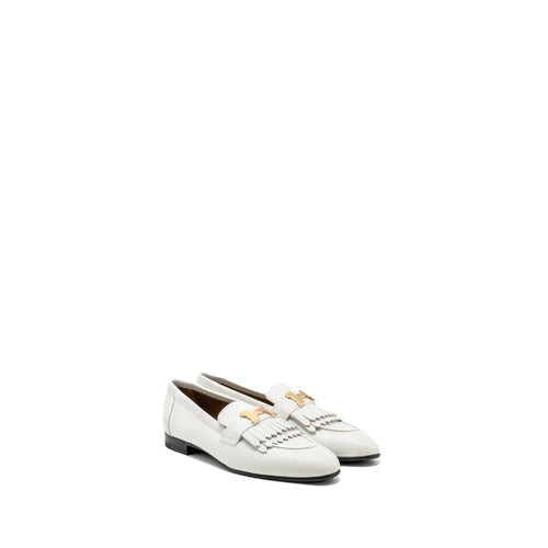 Hermes Size 37 Mocassin Royal Loafer Calfskin White GHW