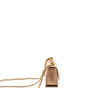 Chanel Gold Crush Mini Flap Bag Calfskin Beige GHW (Microchip)