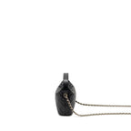 Chanel Quilted Hobo Bag with Chain Caviar Black LGHW (Microchip)