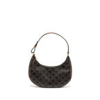 CELINE AVA Bag Triomphe Canvas / Calfskin Tan