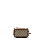 Gucci Mini Bag With Interlocking G GG Supreme Canvas/ Leather GHW