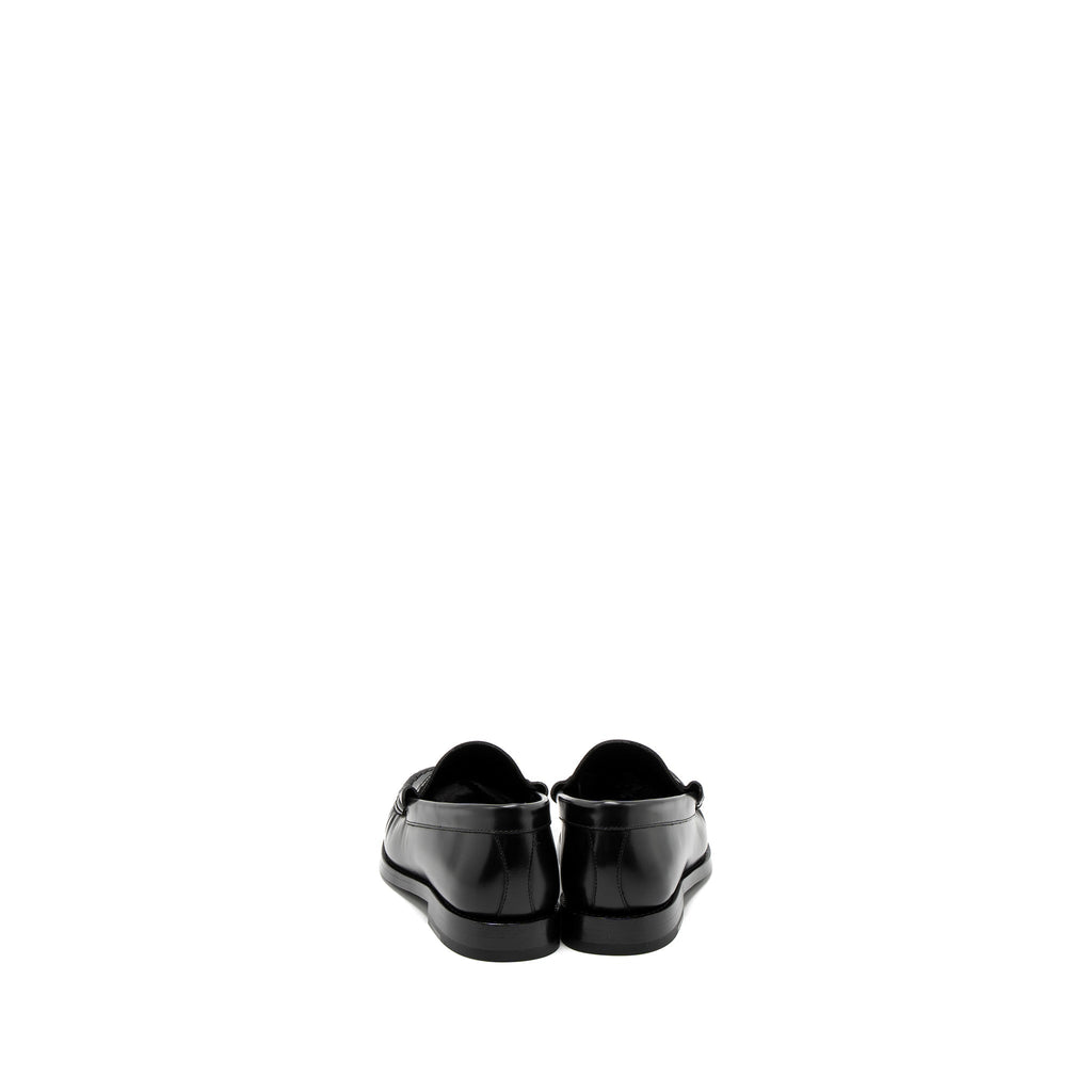 Celine Size 37 Luco Triomphe Loafer Calfskin Black