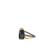 Chanel 22A Round Boy Messenger Bag Caviar Grey GHW(Microchip)