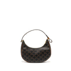 CELINE AVA Bag Triomphe Canvas / Calfskin Tan