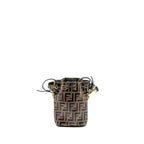 Fendi Mini Mon Tresor Bucket Bag Calfskin Brown/Black GHW