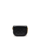 Chanel 22b Round Messenger bag Caviar Black GHW (microchip)
