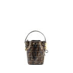 Fendi Mini Mon Tresor Bucket Bag Calfskin Brown/Black GHW