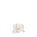 Chanel Small Heart Bag Lambskin White LGHW