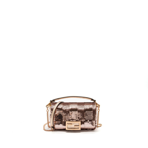 Fendi Mini Baguette Paulette Rose Gold RGHW
