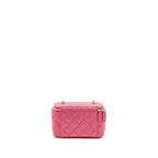Chanel Long Vanity Case with Chain Caviar Hot Pink LGHW