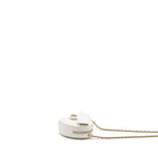 Chanel Small Heart Bag Lambskin White LGHW