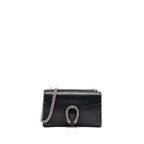 Gucci Dionysus Shoulder Bag Calfskin Black Ruthenium Hardware